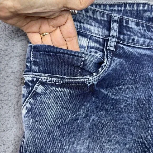 COBB Italy Jeans Mens Size 34 (Fit 32x32) Blue Acid Wash Slim Ultra Narrow Fit